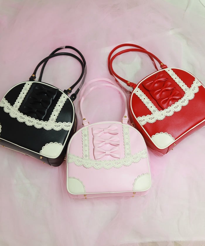 Girly Ribbon Boston Bag (Time-limited Price) – axes femme from JAPAN