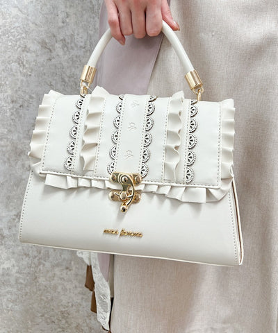 Scalloped & Frill Flap Bag