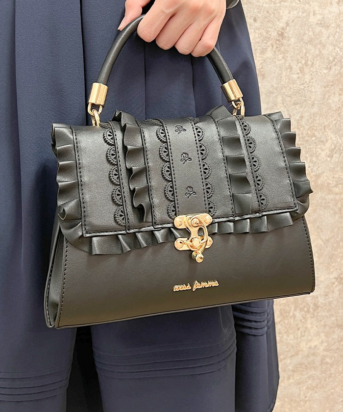 Scalloped & Frill Flap Bag