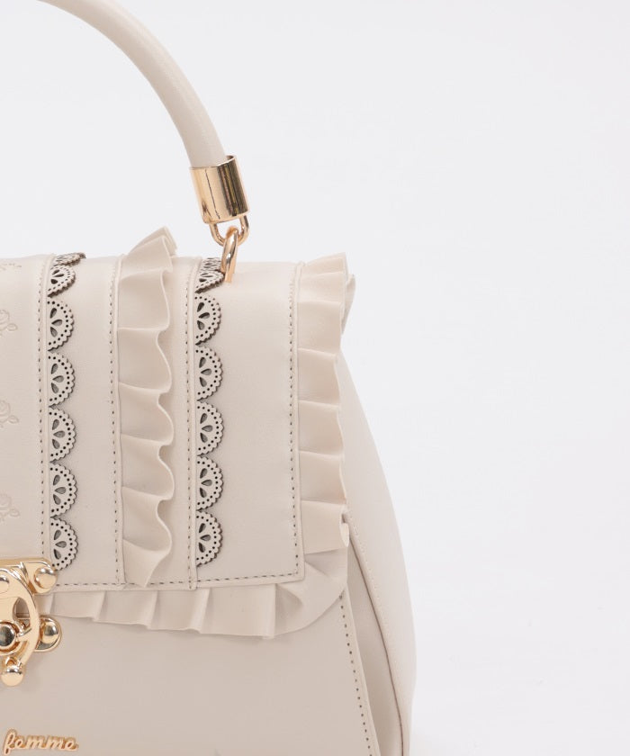 Scalloped & Frill Flap Bag