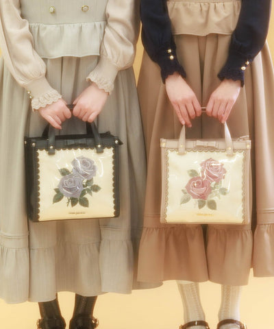 Rose Embroidery Square Bag (Pre-order)