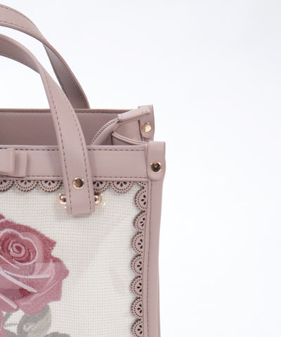 Rose Embroidery Square Bag (Pre-order)