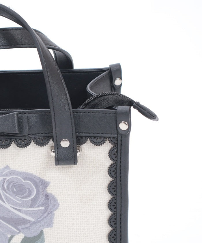 Rose Embroidery Square Bag (Pre-order)