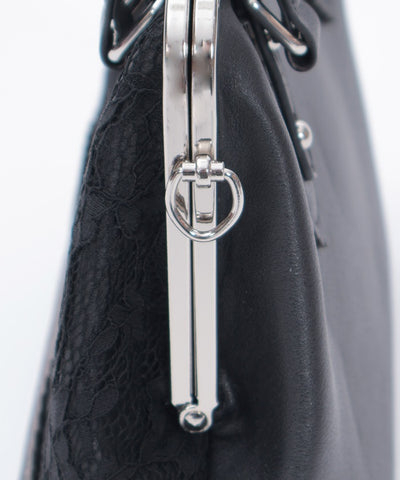 Lace Layered Clasp Boston Bag