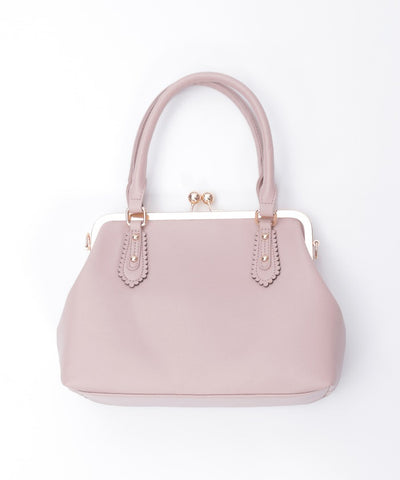 Lace Layered Clasp Boston Bag