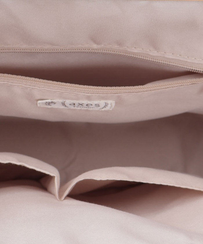 Lace Layered Clasp Boston Bag