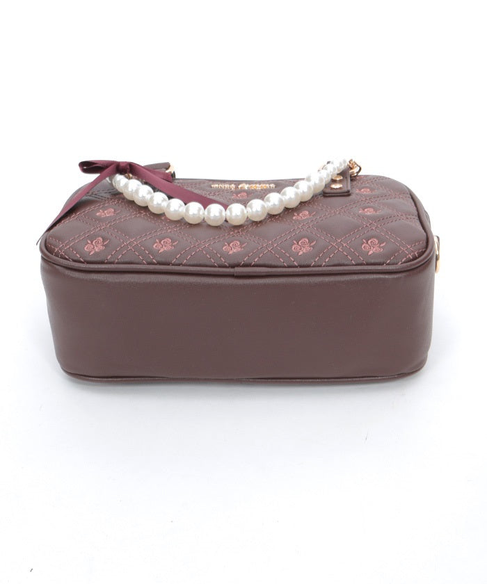 Rose Quilted Bag with Charm – axes femme from JAPAN