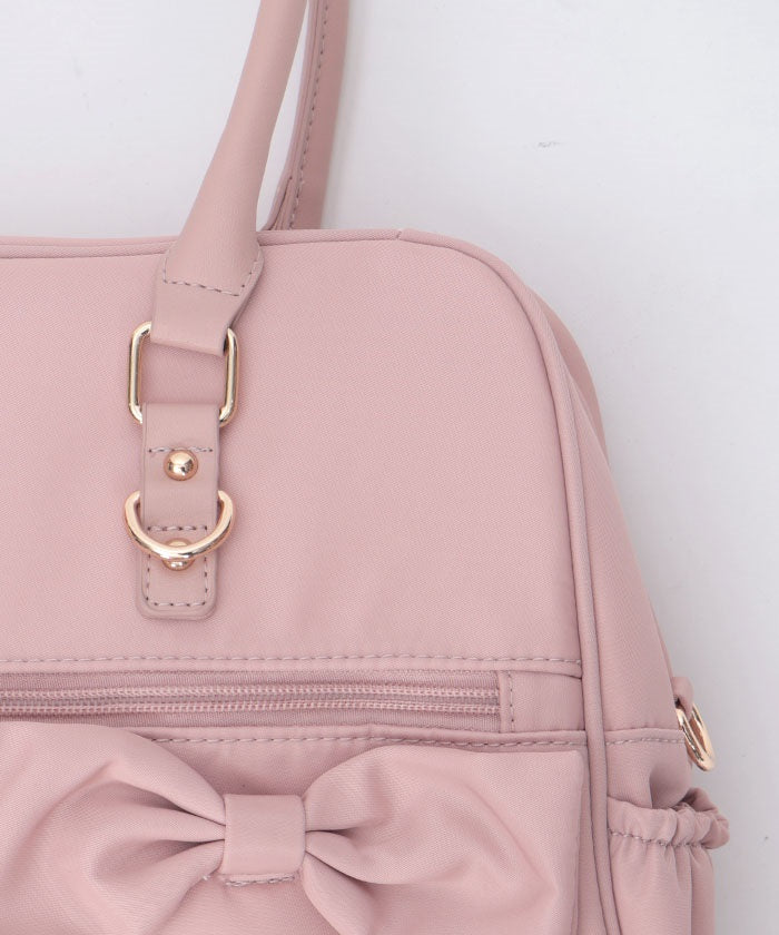 Water Repellent Nylon Double Ribbon Boston Bag – axes femme from JAPAN