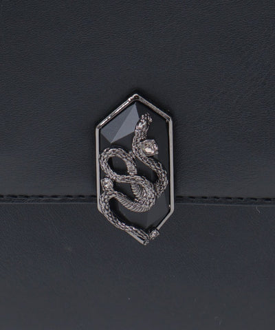 Snake Motif Metal Parts Bag