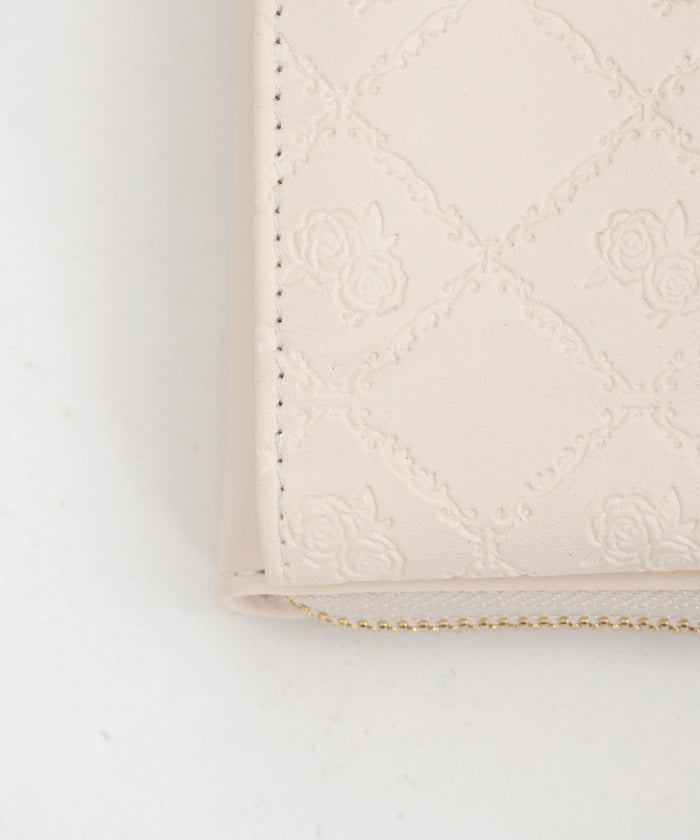 Rose Embossed Smartphone Pochette