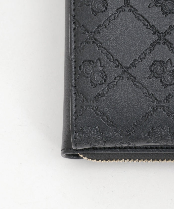 Rose Embossed Smartphone Pochette