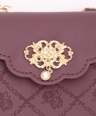 Rose Embossed Smartphone Pochette