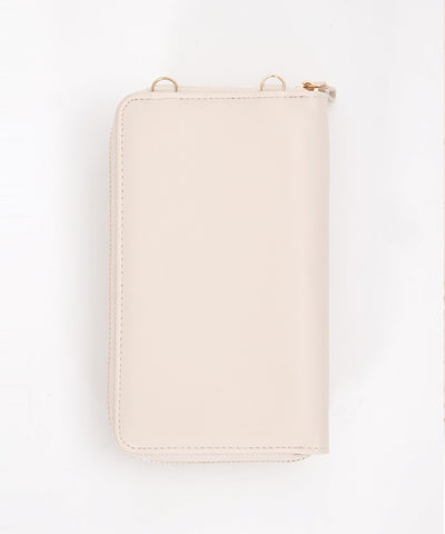 Heart Embroidery Smartphone Pochette