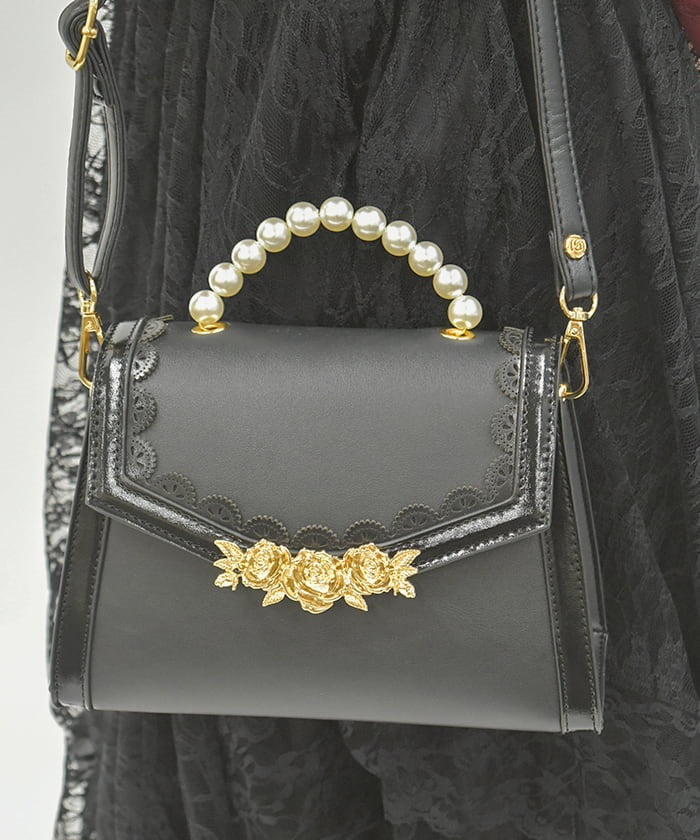 Pearl Handle Color Scheme Bag