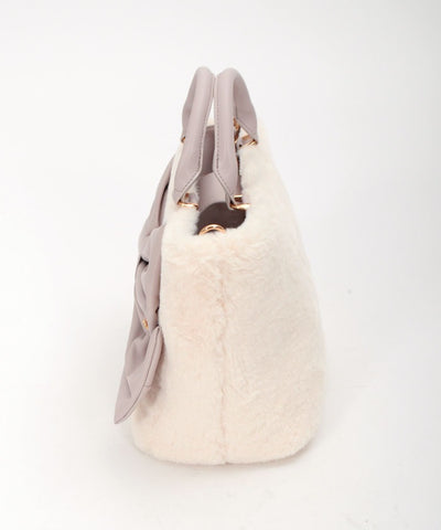 Ribbon Design Fur Bag