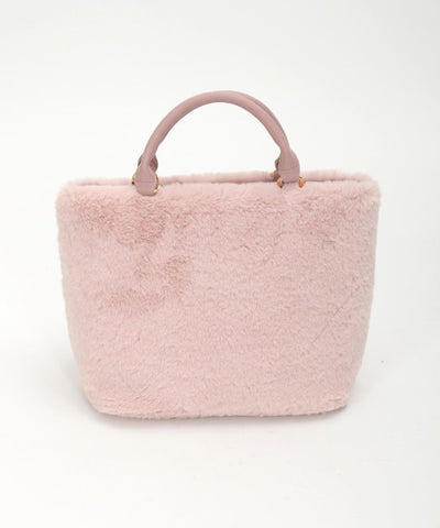 Ribbon Design Fur Bag