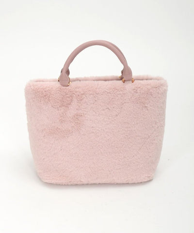 Ribbon Design Fur Bag