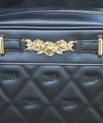 Rose Metal Parts Quilted Shoulder Bag