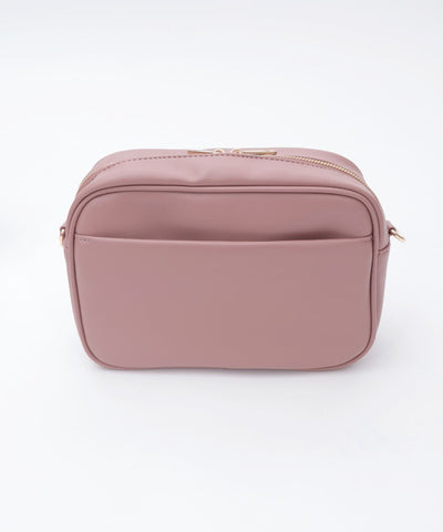 Rose Metal Parts Quilted Shoulder Bag