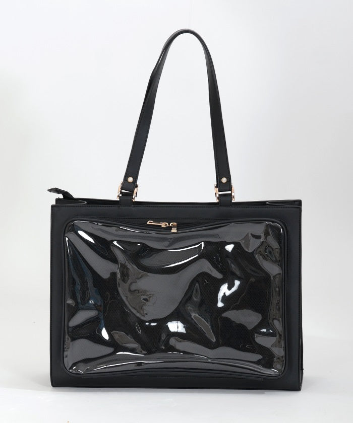 Heart Embroidery Oshikatsu A3 Tote – axes femme from JAPAN