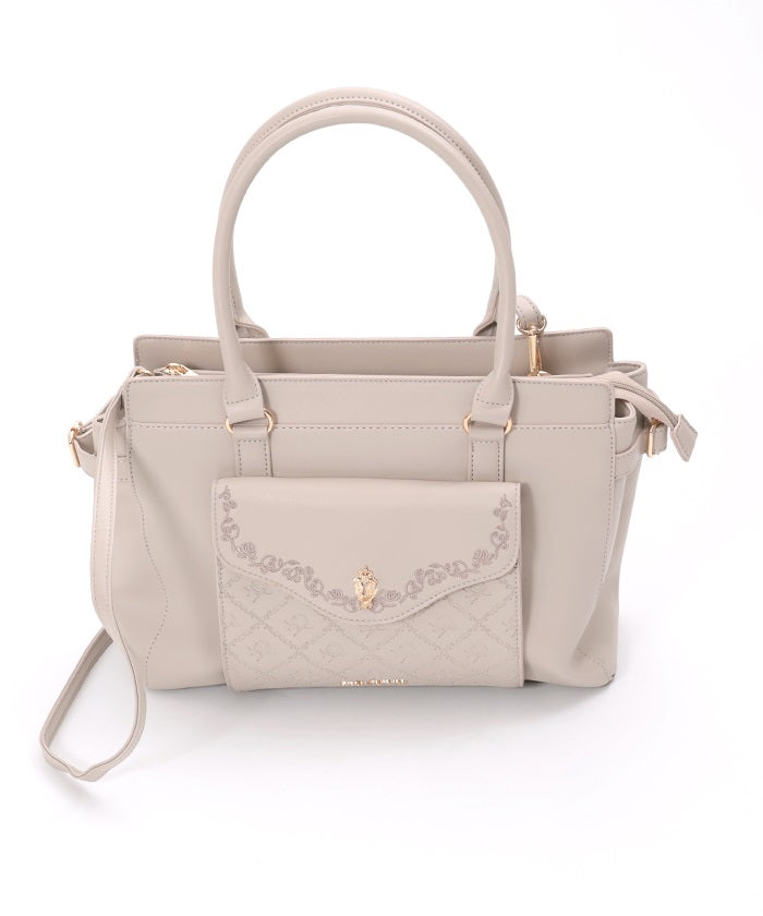 Key Motif Embossed A4 Tote