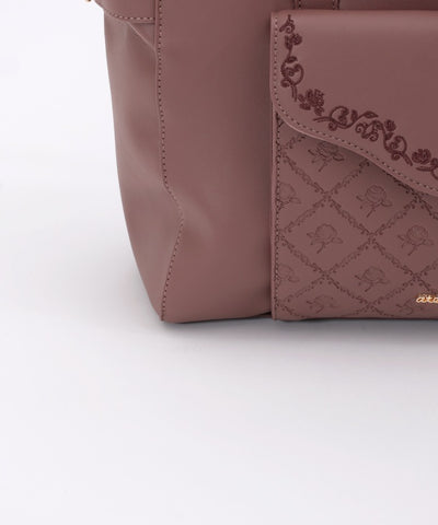 Key Motif Embossed A4 Tote