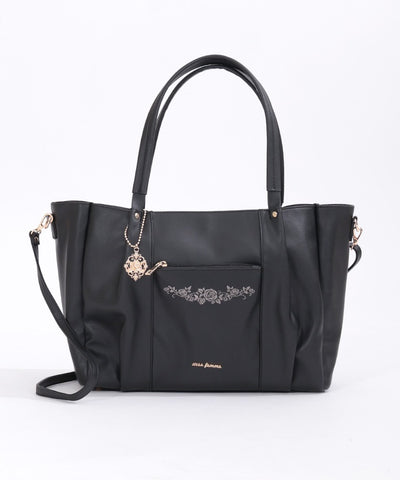 Rose Embroidery Multifunctional Big Tote