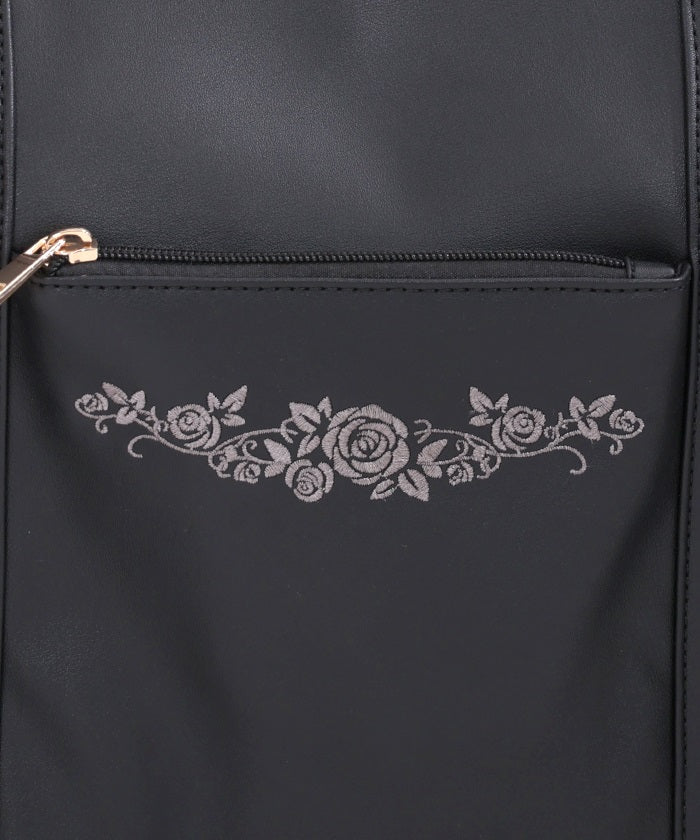 Rose Embroidery Multifunctional Big Tote