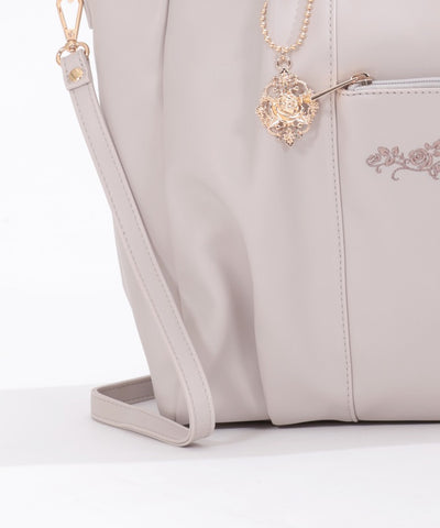 Rose Embroidery Multifunctional Big Tote