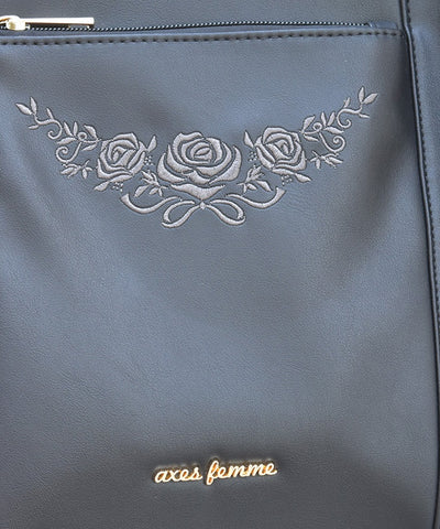 Rose Embroidery Multifunctional Big Tote