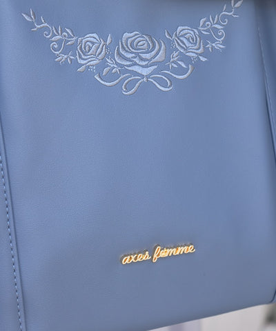 Rose Embroidery Multifunctional Big Tote
