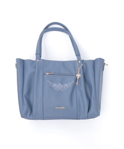 Rose Embroidery Multifunctional Big Tote
