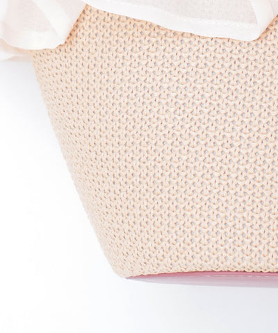 Lace Frill Basket Tote