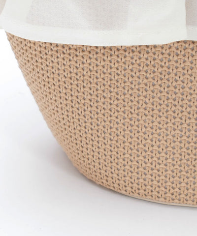 Lace Frill Basket Tote
