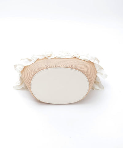 Lace Frill Basket Tote