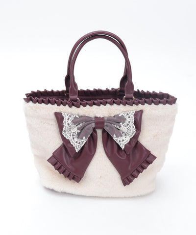 Big Ribbon Fur Bag