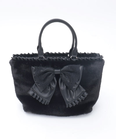 Big Ribbon Fur Bag