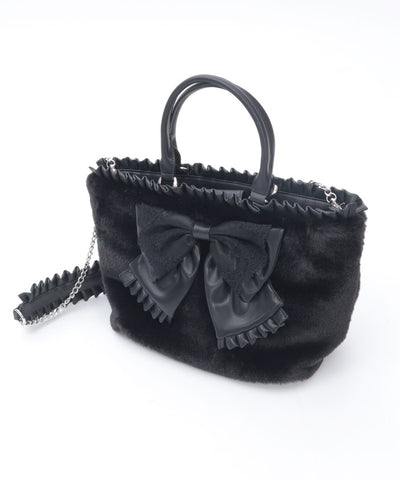 Big Ribbon Fur Bag