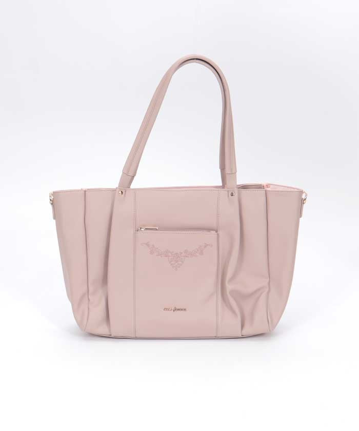 Rose Embroidery Multifunctional Big Tote – axes femme from JAPAN