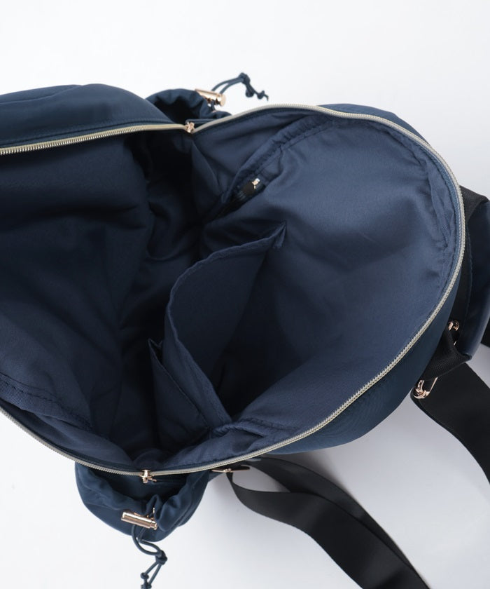 Water Repellent Nylon Backpack with Ribbon