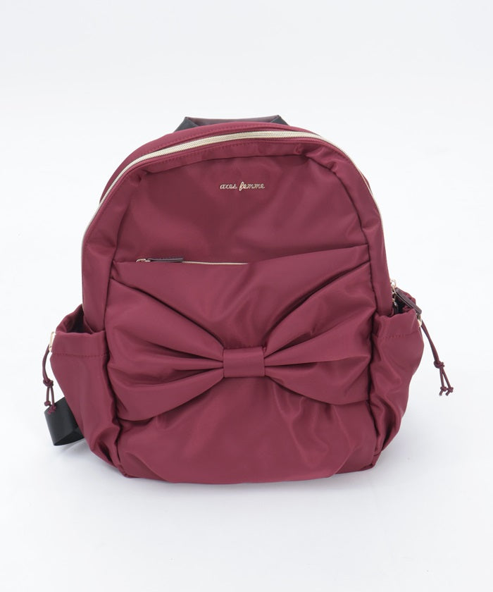 Water Repellent Nylon Backpack with Ribbon