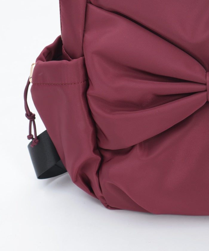 Water Repellent Nylon Backpack with Ribbon