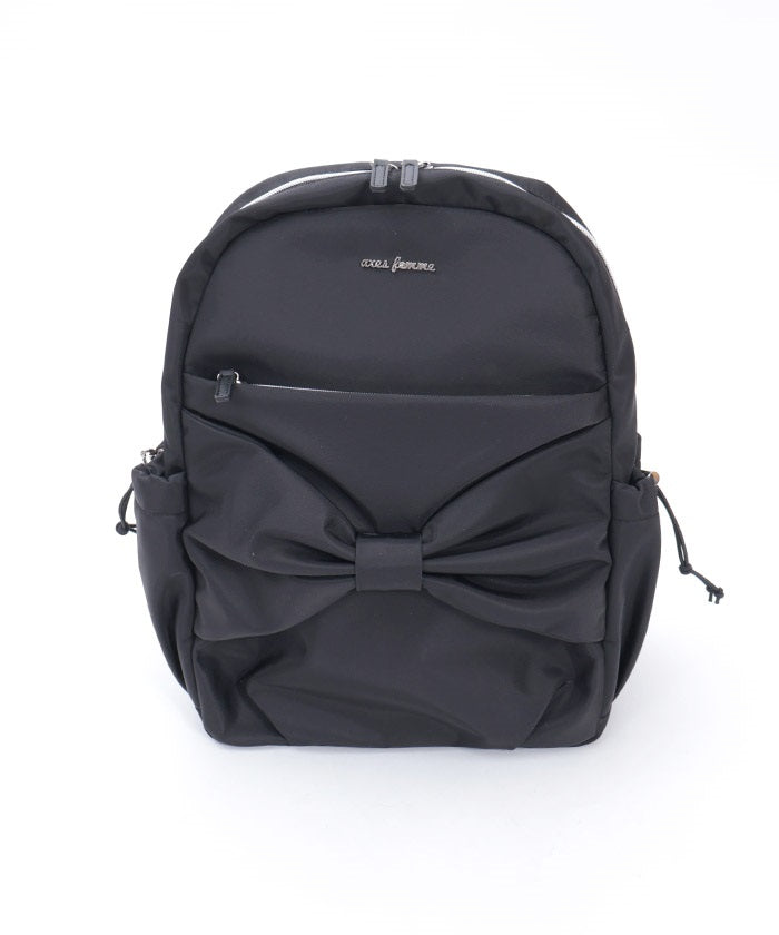 Water Repellent Nylon Backpack with Ribbon
