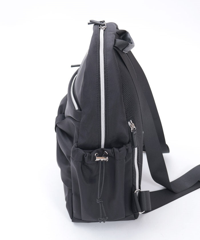 Water Repellent Nylon Backpack with Ribbon