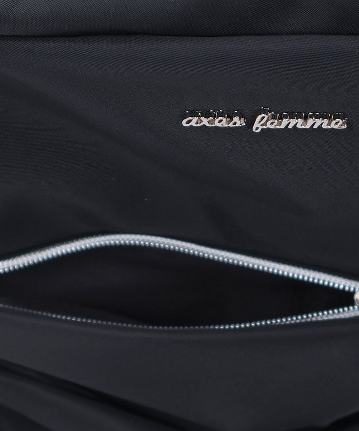 Water Repellent Nylon Backpack with Ribbon