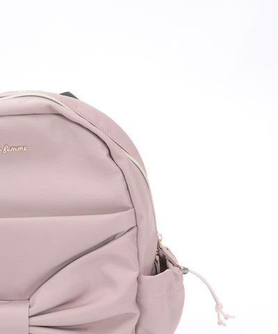 Water Repellent Nylon Backpack with Ribbon