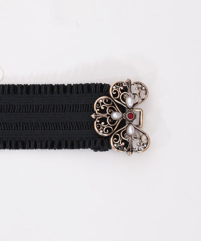 Playing Cards Motif Elastic Belt