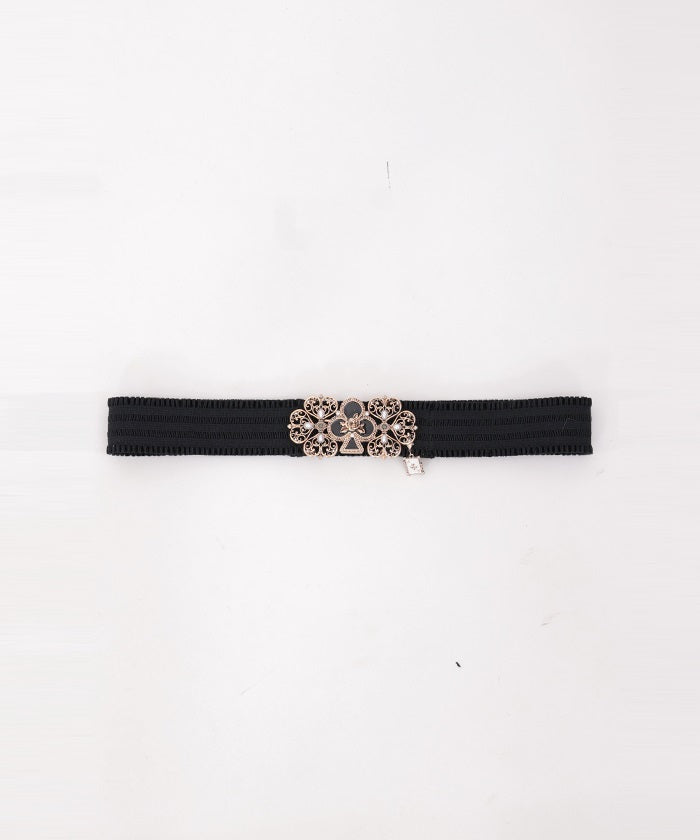 Playing Cards Motif Elastic Belt