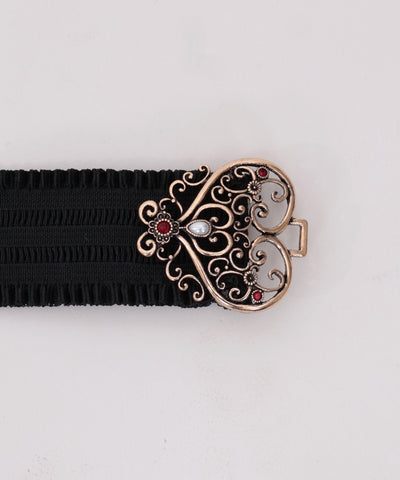 Playing Cards Motif Elastic Belt