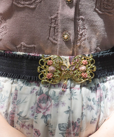 Elegant Rose Elastic Belt